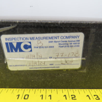 18" x 12" x 3" Thick Black Granite Layout Measurement Surface Plate