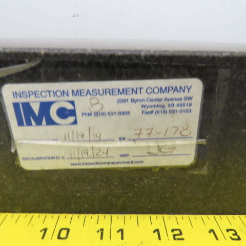 18" x 12" x 3" Thick Black Granite Layout Measurement Surface Plate