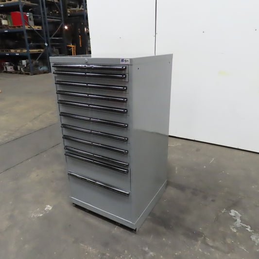 Lista 11-Drawer Industrial Parts Tool Storage Shop Cabinet 28" x 28" x 54" H