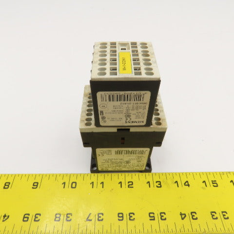 Siemens 3RT1016-2AB01 600VAC 20A Contactor Relay W/ Aux. 3RH1911-2HA12 24V Coil