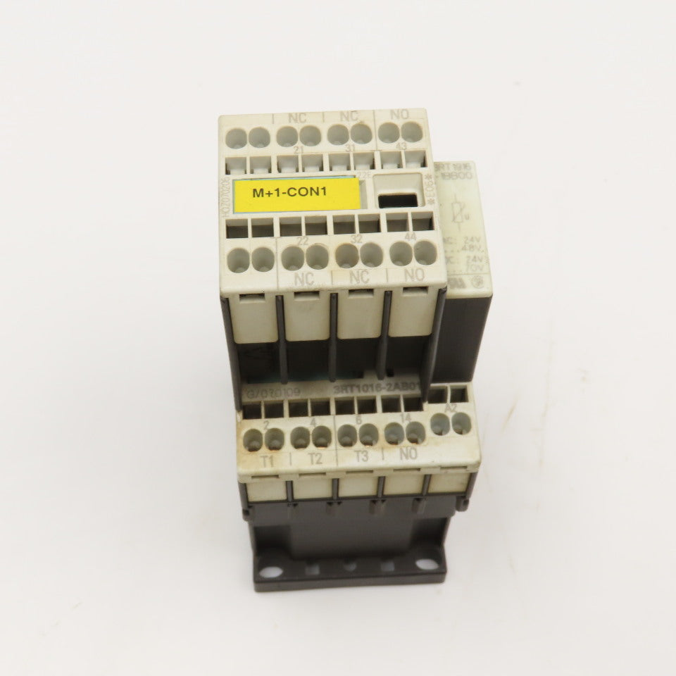 Siemens 3RT1016-2AB01 600VAC 20A Contactor Relay W/ Aux. 3RH1911-2HA12 24V Coil