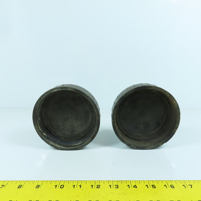 Universal Valve Co. 418-4 4" Pipe Threaded Dust Cap Lot Of 2