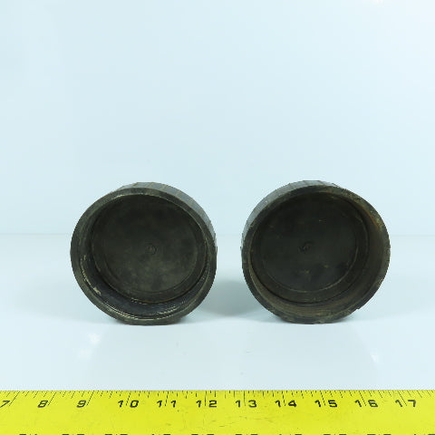 Universal Valve Co. 418-4 4" Pipe Threaded Dust Cap Lot Of 2