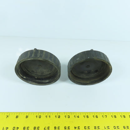 Universal Valve Co. 418-4 4" Pipe Threaded Dust Cap Lot Of 2
