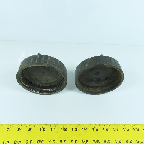 Universal Valve Co. 418-4 4" Pipe Threaded Dust Cap Lot Of 2