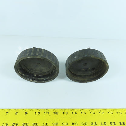 Universal Valve Co. 418-4 4" Pipe Threaded Dust Cap Lot Of 2