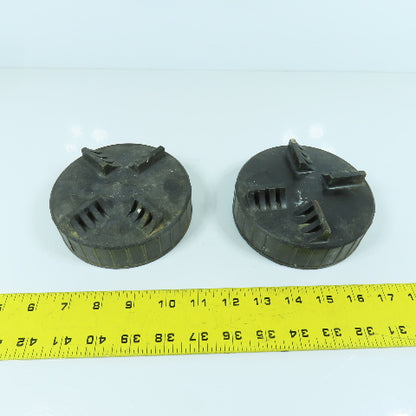 Universal Valve Co. 418-4 4" Pipe Threaded Dust Cap Lot Of 2