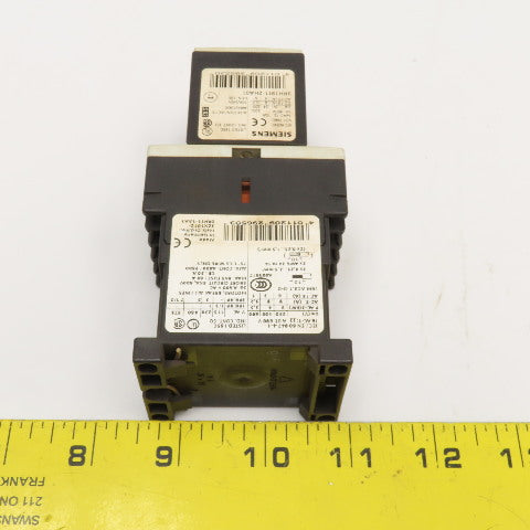 Siemens 3RT1016-2BB41 600VAC 20A Contactor Relay W/ Aux. 3RH1911-2HA12 24V Coil