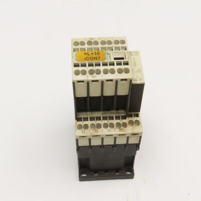 Siemens 3RT1016-2BB41 600VAC 20A Contactor Relay W/ Aux. 3RH1911-2HA12 24V Coil