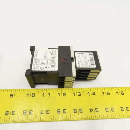 Siemens 3RH1140-2BB40 600VAC 10A Contactor Relay W/ Aux. 3RH1911-2GA22 24V Coil