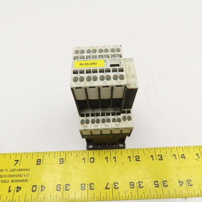 Siemens 3RH1140-2BB40 600VAC 10A Contactor Relay W/ Aux. 3RH1911-2GA22 24V Coil