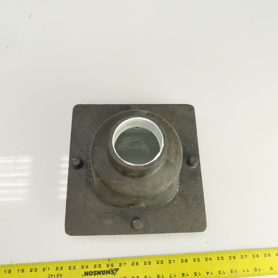 Josam 49303-Z 8" Square Cast Iron Floor Sink 3" No Hub Outlet
