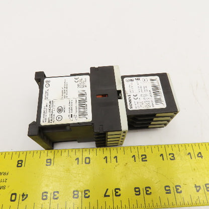 Siemens 3RH1140-2BB40 600VAC 10A Contactor Relay W/ Aux. 3RH1911-2GA04 24V Coil