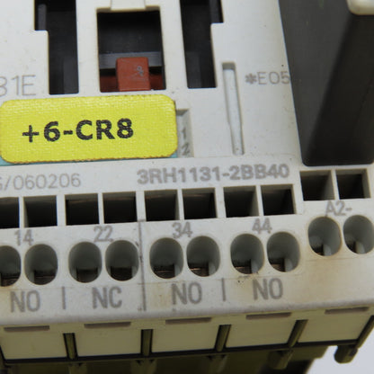Siemens 3RH1131-2BB40 600VAC 10A Contactor Relay 24V Coil
