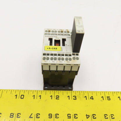 Siemens 3RH1131-2BB40 600VAC 10A Contactor Relay 24V Coil