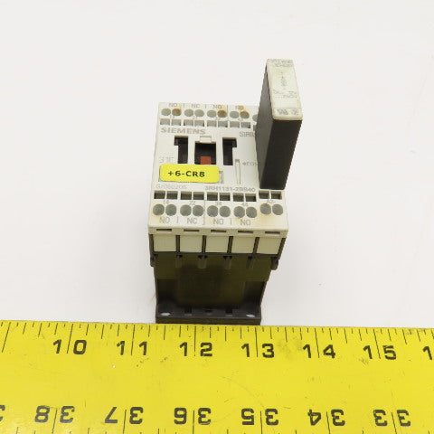 Siemens 3RH1131-2BB40 600VAC 10A Contactor Relay 24V Coil
