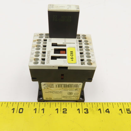 Siemens 3RH1131-2BB40 600VAC 10A Contactor Relay 24V Coil