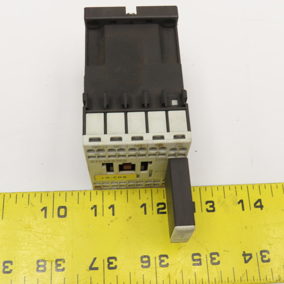 Siemens 3RH1131-2BB40 600VAC 10A Contactor Relay 24V Coil