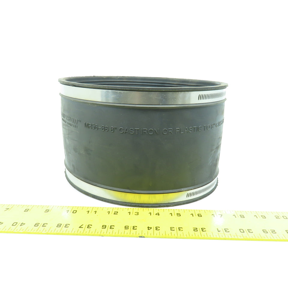 Mission Rubber MR56-88 8" Rubber Sewer Coupling For Cast Iron & Plastic