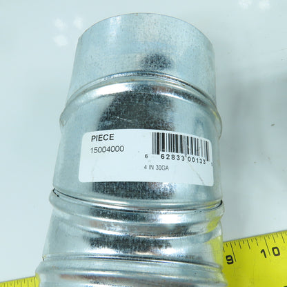 4" 30 Gauge Galvanized Duct Work Adjustable Elbow Lot Of 2