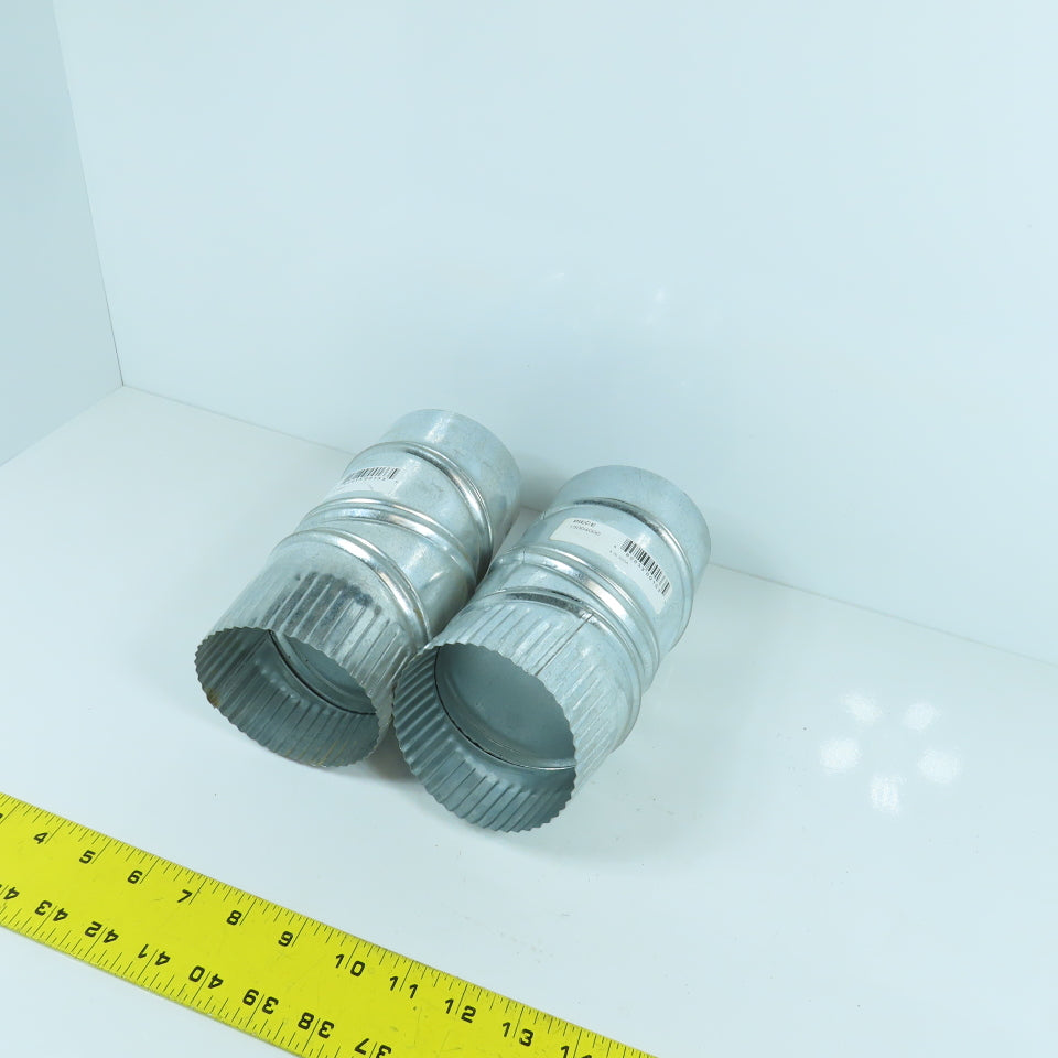 4" 30 Gauge Galvanized Duct Work Adjustable Elbow Lot Of 2