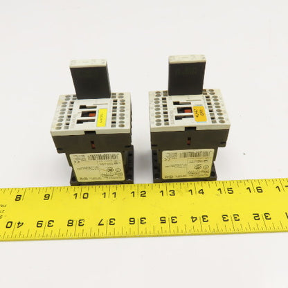 Siemens 3RH1122-2BB40 600VAC 10A Contactor Relay 24V Coil Lot Of 2