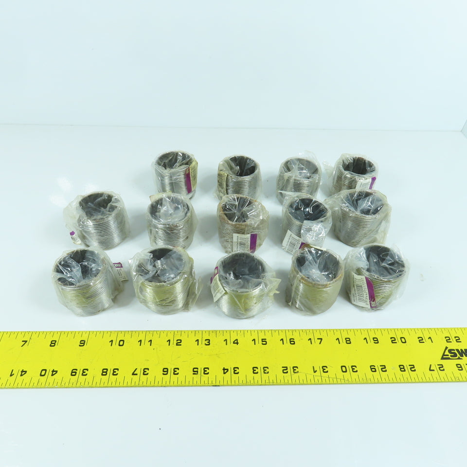 1-1/2" x Close Black Steel Pipe Nipple Lot Of 14