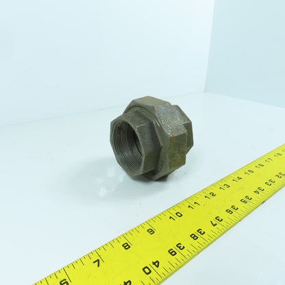 2" NPT Malleable Iron Black Pipe Union Fitting