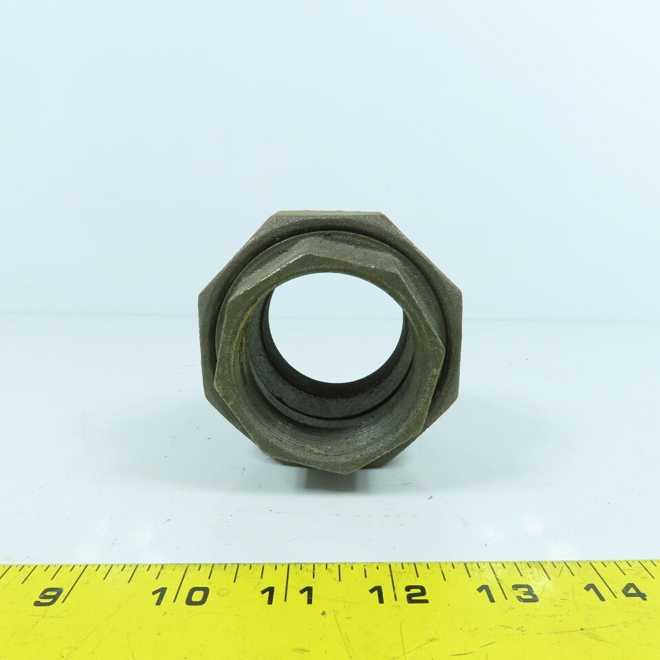 2" NPT Malleable Iron Black Pipe Union Fitting