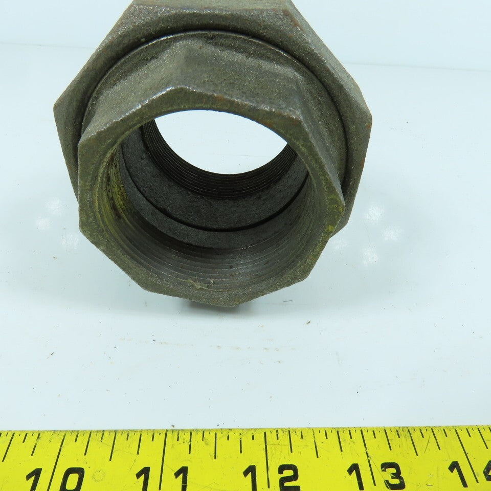 2" NPT Malleable Iron Black Pipe Union Fitting