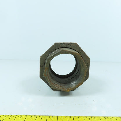 2" NPT Malleable Iron Black Pipe Union Fitting