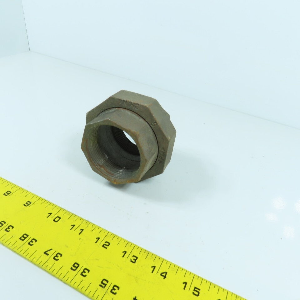 2" NPT Malleable Iron Black Pipe Union Fitting