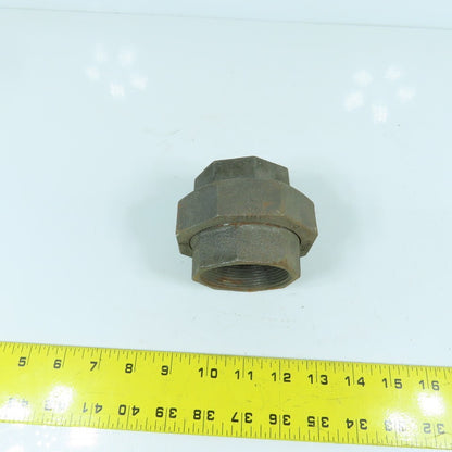2" NPT Malleable Iron Black Pipe Union Fitting