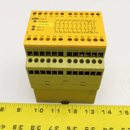 Pilz 774150 PZE 9 2 Channel Safety Relay 24VDC 8N/O 1N/C Contacts