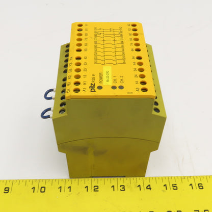 Pilz 774150 PZE 9 2 Channel Safety Relay 24VDC 8N/O 1N/C Contacts