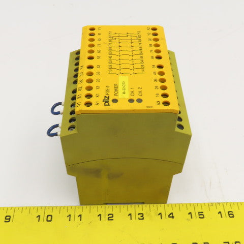 Pilz 774150 PZE 9 2 Channel Safety Relay 24VDC 8N/O 1N/C Contacts
