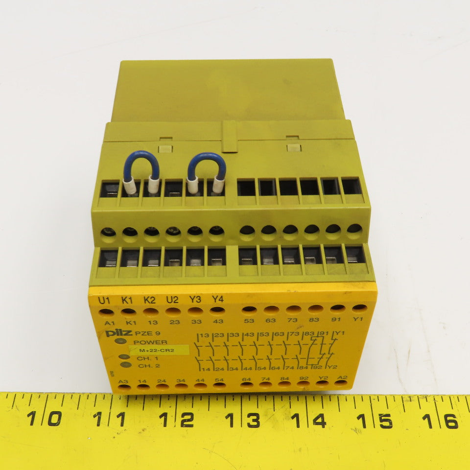 Pilz 774150 PZE 9 2 Channel Safety Relay 24VDC 8N/O 1N/C Contacts