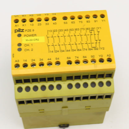 Pilz 774150 PZE 9 2 Channel Safety Relay 24VDC 8N/O 1N/C Contacts