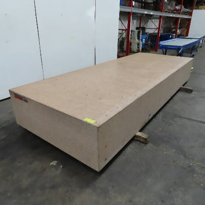 Starrett 157" Lx 60" Wx 21" Thick Grade AA Laboratory Pink Granite Surface Plate