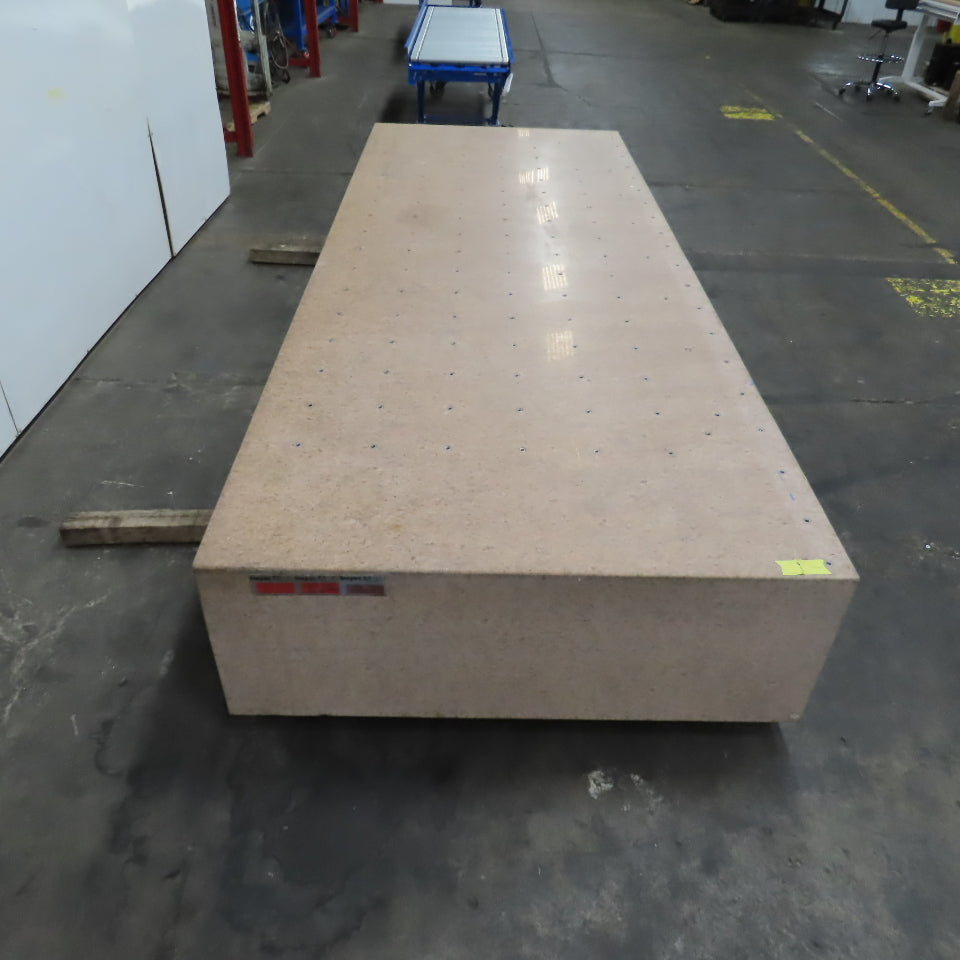 Starrett 157" Lx 60" Wx 21" Thick Grade AA Laboratory Pink Granite Surface Plate