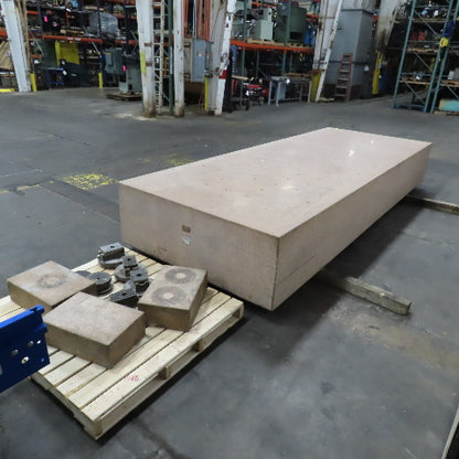 Starrett 157" Lx 60" Wx 21" Thick Grade AA Laboratory Pink Granite Surface Plate