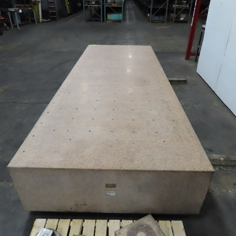 Starrett 157" Lx 60" Wx 21" Thick Grade AA Laboratory Pink Granite Surface Plate