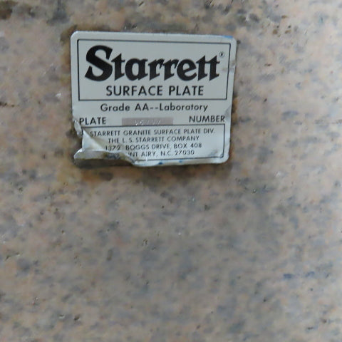 Starrett 157" Lx 60" Wx 21" Thick Grade AA Laboratory Pink Granite Surface Plate