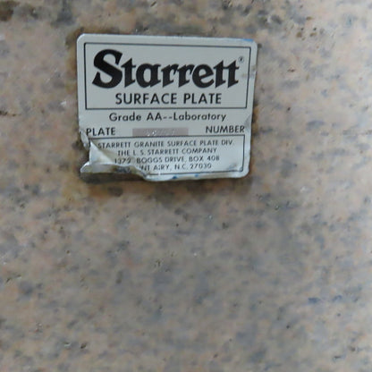 Starrett 157" Lx 60" Wx 21" Thick Grade AA Laboratory Pink Granite Surface Plate