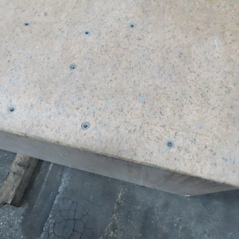Starrett 157" Lx 60" Wx 21" Thick Grade AA Laboratory Pink Granite Surface Plate