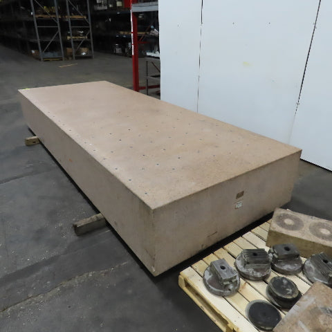 Starrett 157" Lx 60" Wx 21" Thick Grade AA Laboratory Pink Granite Surface Plate