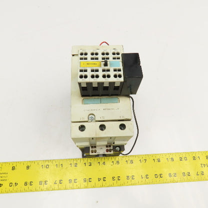 Siemens 3RT1044-3BB40 600V 90A 60Hp Contactor Relay W/ Aux. 3RH1921-2FA22