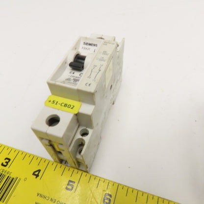 Siemens 5SX2 C4 4A 277V Single Pole Circuit Breaker W/ Aux. 5SX9100 Lot Of 7