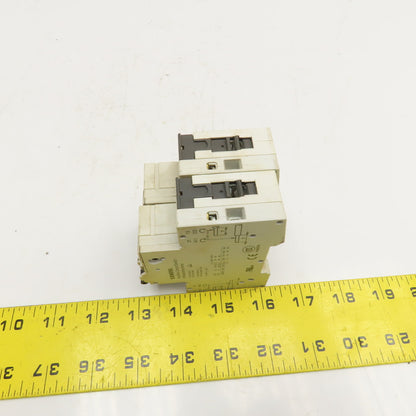 Siemens 5SY6106-6 B6 6A 400V Single Pole Circuit Breaker W/ Aux. Switch Lot/2