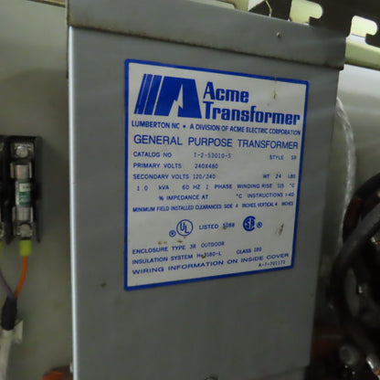 Ajax 82452 139kVA Variac Auto Transformer 480V 3PH Input 115-575V Output